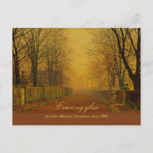 Carte Postale John Atkinson Grimshaw Evening glow CC0869