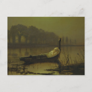 Carte Postale John Atkinson Grimshaw - La Dame de Shalott