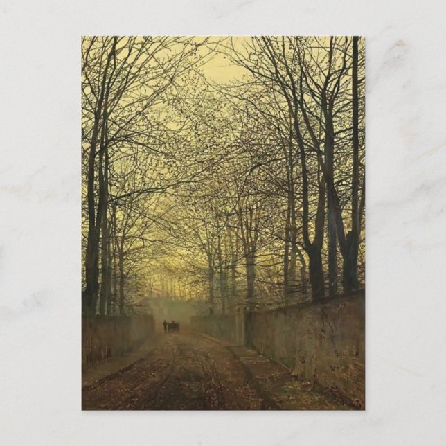 Carte Postale John Atkinson Grimshaw - Octobre Gold (Devant)