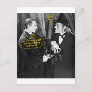 Carte Postale John Barrymore et Gustav von Seyffertitz Sherlock