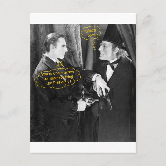 Carte Postale John Barrymore et Gustav von Seyffertitz Sherlock (Devant)