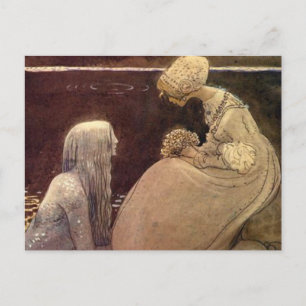 Carte Postale John Bauer Agneta et le roi du lac