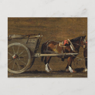 Carte Postale John Constable   A Farm Cart with two Horses in Ha