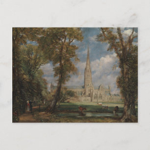Carte Postale John Constable Cathédrale de Salisbury de Bish
