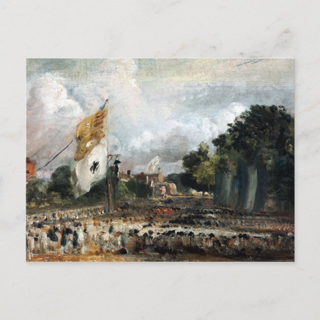 Carte Postale John Constable La fête à East Bergholt (Devant)