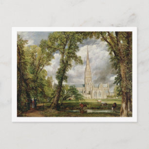 Carte Postale John Constable Vue de la cathédrale de Salisbury
