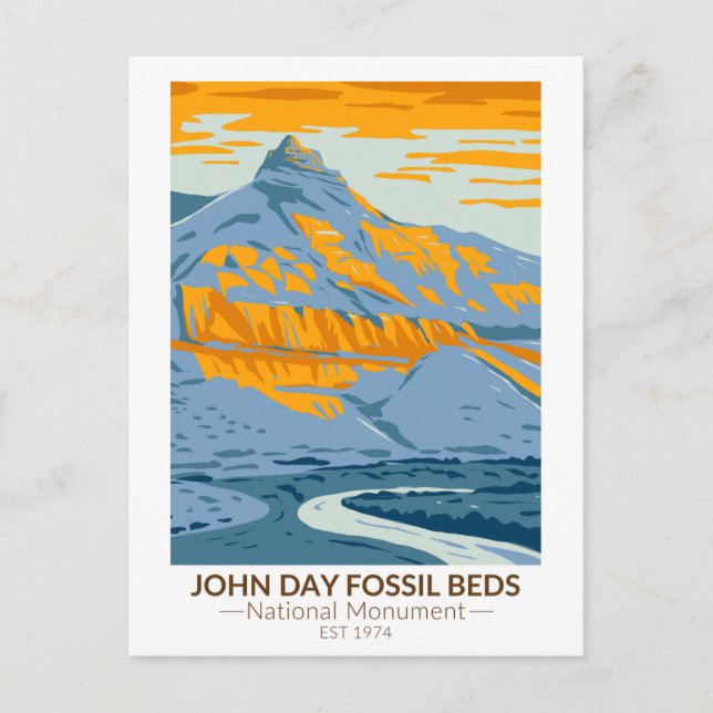 Carte Postale John Day Fossil Beds National Monument Oregon Post (Devant)