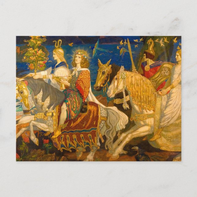 Carte Postale John Duncan - Les Voyageurs De Sidhe (Devant)