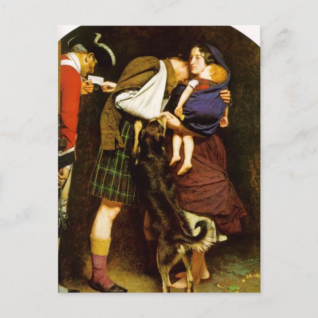 Carte Postale John Everett Millais - L'ordre de libération (Devant)