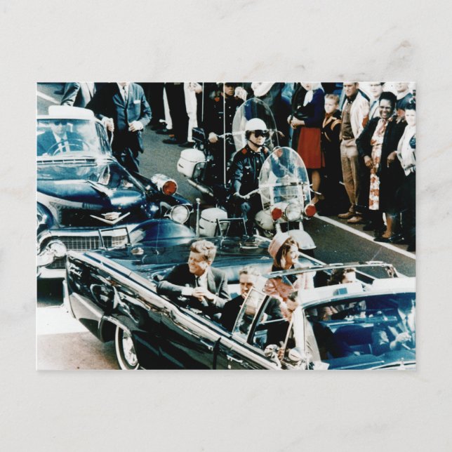 Carte Postale John F Kennedy et Jackie dans les Dallas Motorcade (Devant)