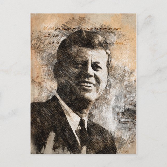 Carte Postale John Fitzgerald Kennedy (Devant)