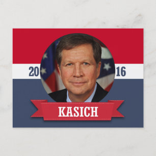 CARTE POSTALE JOHN KASICH 2016