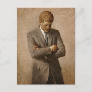Carte Postale John Kennedy Portrait de la Maison-Blanche préside