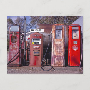 Carte Postale John Margolies, Photographie, Quatre pompes à esse