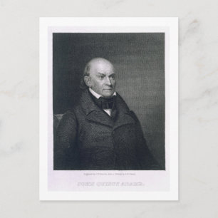 Carte Postale John Quincy Adams, gravé par John Wesley Paradis