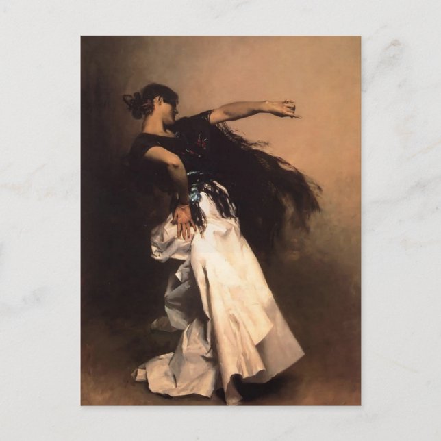 Carte Postale John Sargent-Danseur espagnol, étude pour 'El Jale (Devant)