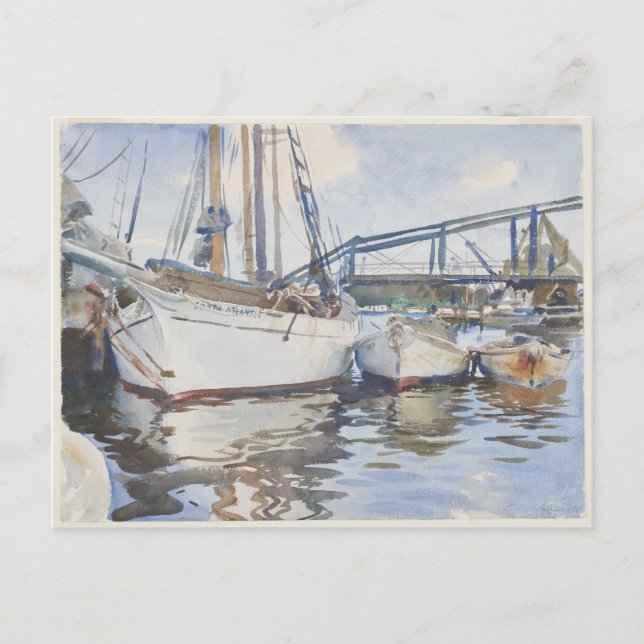 Carte Postale John Singer Sargent Aquarelle - Mer (Devant)