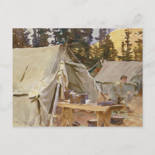 Carte Postale John Singer Sargent - Camp au lac O'Hara
