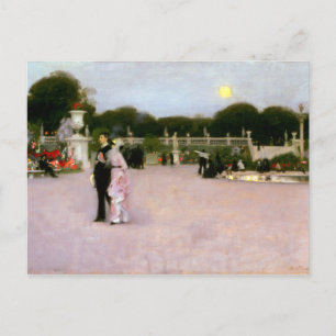 Carte Postale John Singer Sargent Dans le jardin du Luxembourg