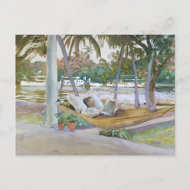 Carte Postale John Singer Sargent - Figure à Hammock, Floride (Devant)