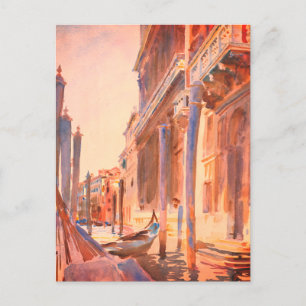 Carte Postale John Singer Sargent Gondola Moorings Venice   