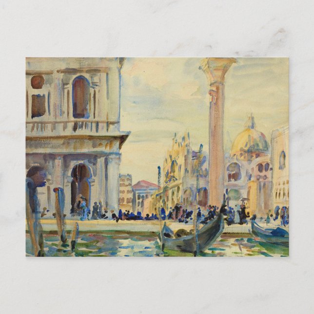 Carte Postale John Singer Sargent - La Piazzetta (Devant)