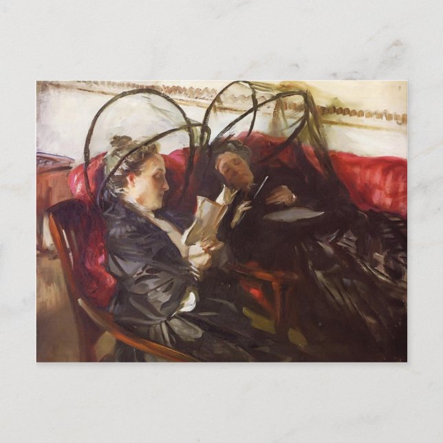 Carte Postale John Singer Sargent - Moustiquaires (Devant)