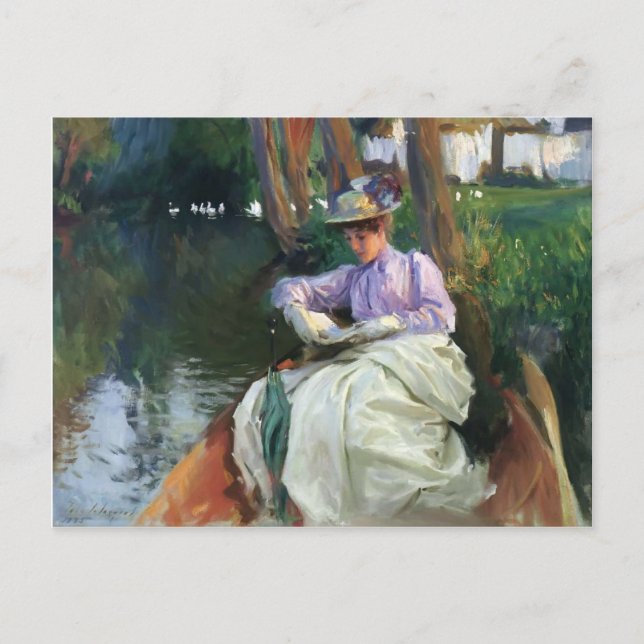 Carte Postale John Singer Sargent- Par la rivière (Devant)