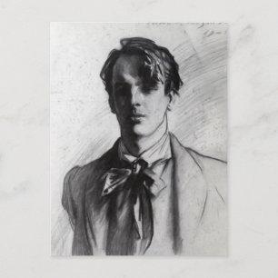 Carte Postale John Singer Sargent : William Butler Yeats
