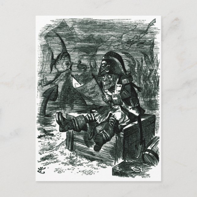 Carte Postale John Tenniel : Davy Jones Locker (Devant)