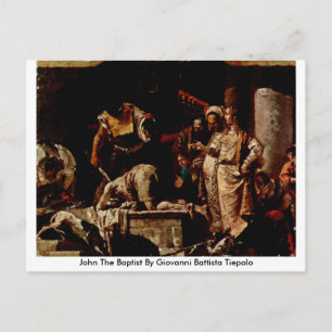 Carte Postale John The Baptist Par Giovanni Battista Tiepolo