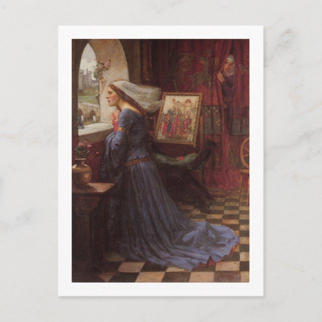 Carte Postale John W Waterhouse - Fair Rosamund (1917) (Devant)