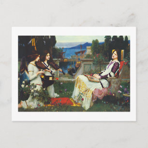 Carte Postale John W Waterhouse - Saint Cecilia (1895)