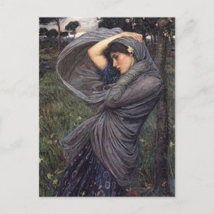 CARTE POSTALE JOHN WATERHOUSE ART BOREAS JOTTY LADCARD POSTCARD