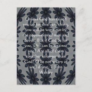Carte Postale John Wesley Citation Inspiration Avec Conception E