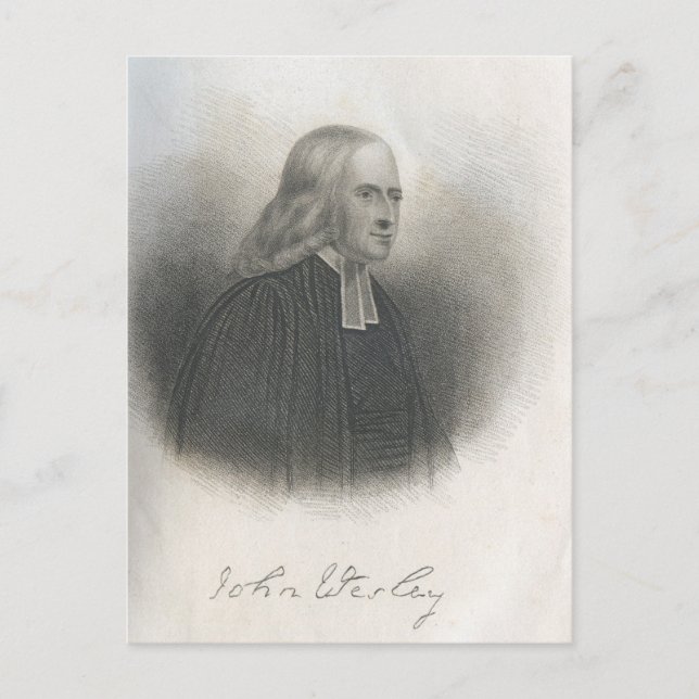 Carte Postale John Wesley fondateur du méthodiste (Devant)
