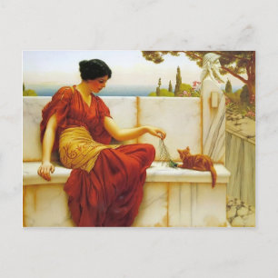 Carte Postale John William Godward - Le favori
