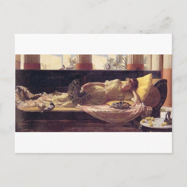 Carte Postale John William Waterhouse - Dolce far Niente (Devant)
