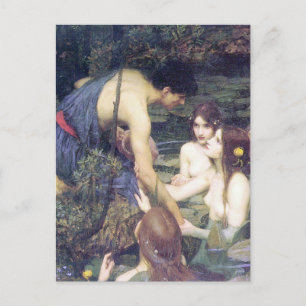 Carte Postale John William Waterhouse - Hylas et les Nymphes
