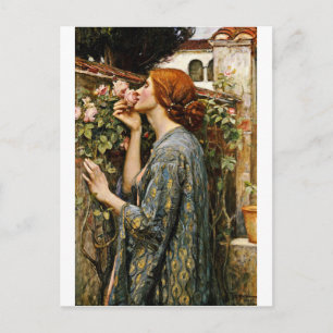 Carte Postale John William Waterhouse - L'âme du Rose