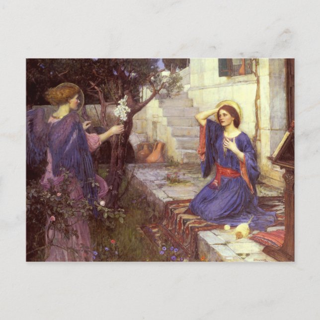 Carte Postale John William Waterhouse - L'annonce (Devant)