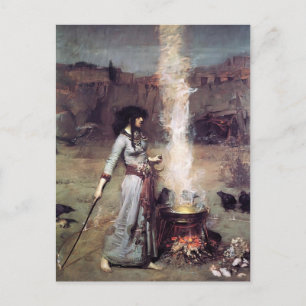 Carte Postale John William Waterhouse - Le cercle magique