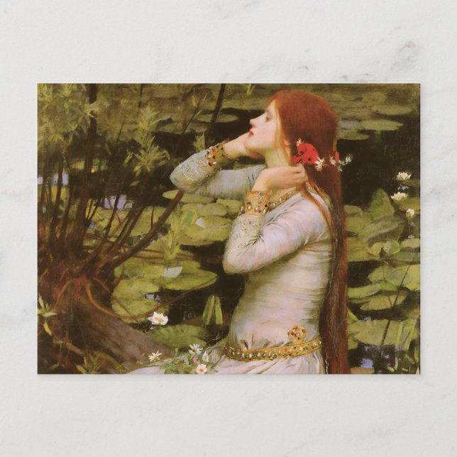 Carte Postale John William Waterhouse Ophelia (Devant)