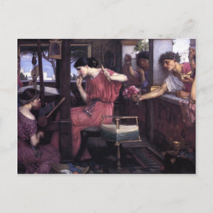 Carte Postale John William Waterhouse - Penelope et les prétenda