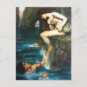 Carte Postale John William Waterhouse The Siren Postcard