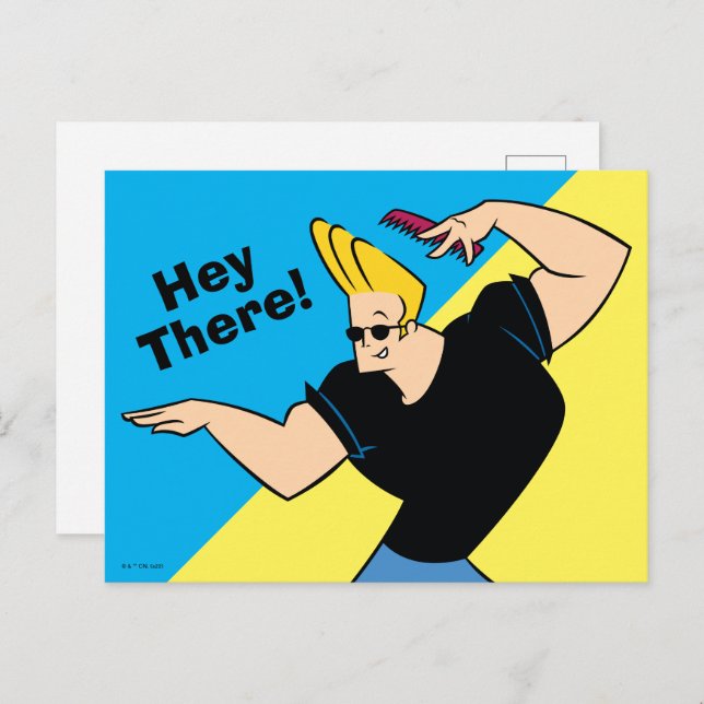 Carte Postale Johnny Bravo Coiffure (Devant / Derrière)