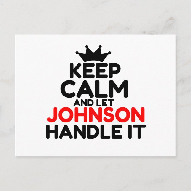 CARTE POSTALE JOHNSON (Devant)