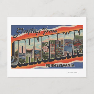 Carte Postale Johnstown, Pennsylvanie - Scènes de grandes lettre