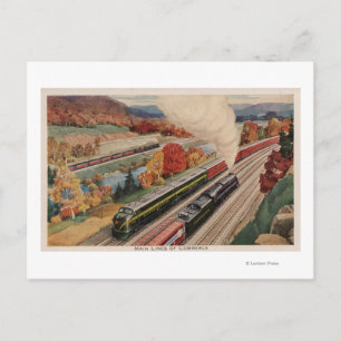 Carte Postale Johnstown, Pennsylvanie (Trains de commerce)