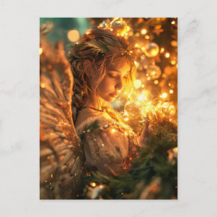 Carte Postale Joie Céleste Ange de Noël